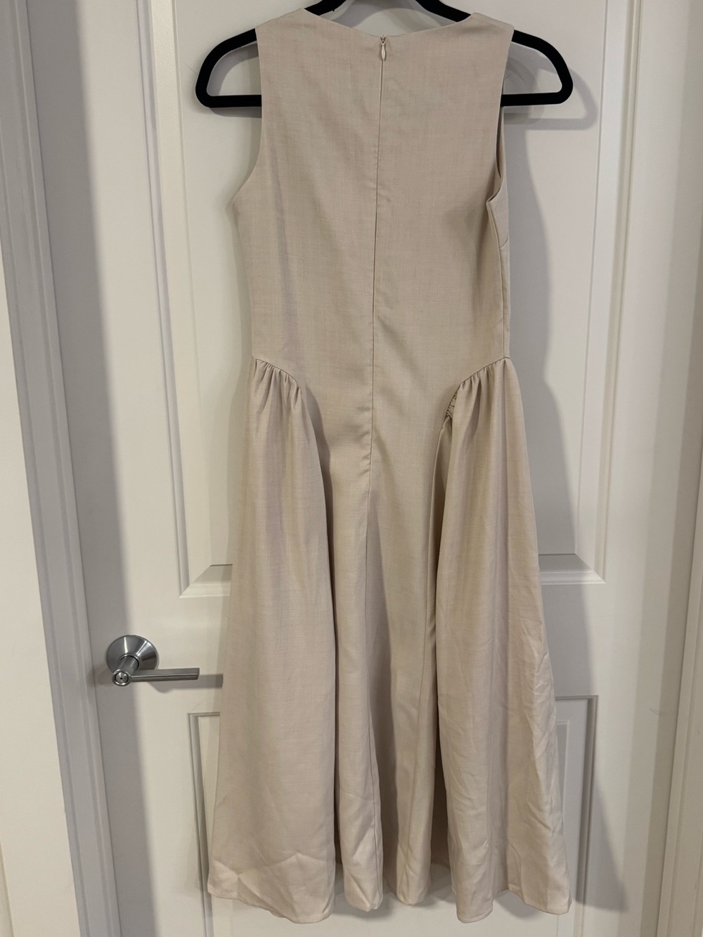 Commense Women’s Size Small Ivory Sleeveless Keyhole Maxi Dress - Picture 12 of 14